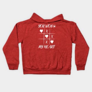 You Won My Heart Love Valentine Kids Hoodie